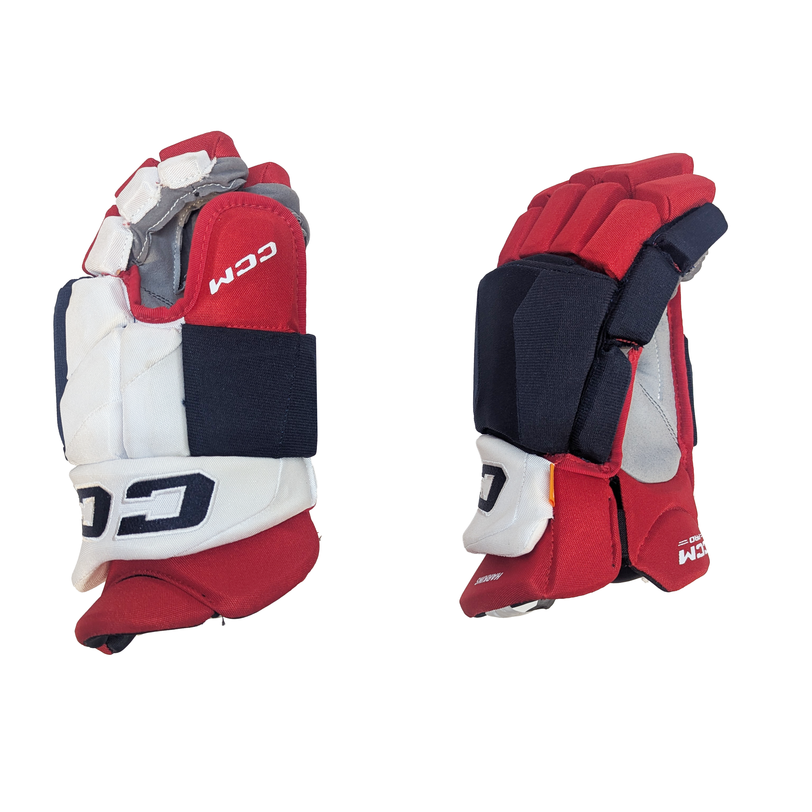 CCM HGJSPP - NHL Pro Stock Glove - Winnipeg Jets Heritage Classic (White/Red/Navy)